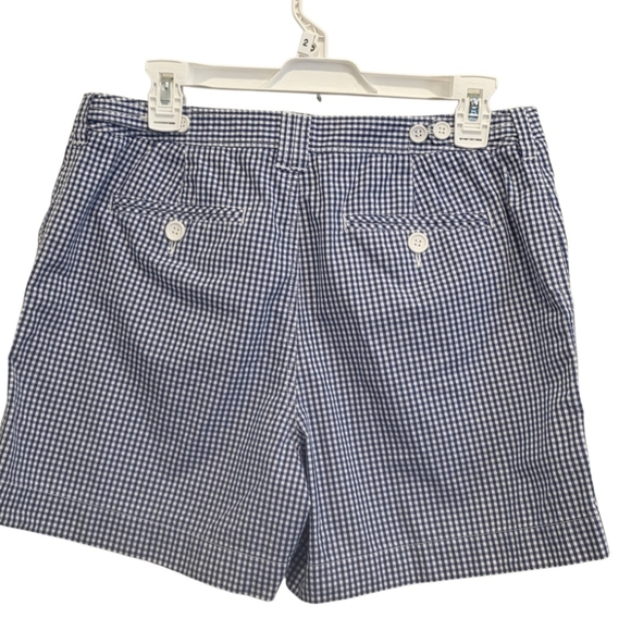 Liz Claiborne Women's Solane Shorts - blue and white gingham - Picture 4 of 11